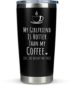 klubi boyfriend gifts from girlfriend- travel coffee tumbler/mug 20oz insulated stainless steel - funny gift idea for year anniversary, valentines day, cute presents, 1, birthday