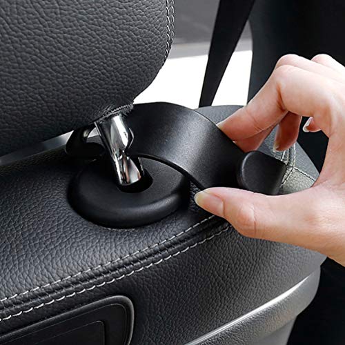 Garneck 6pcs Car Seat Headrest Hooks Cartoon Strawberry Back Seat Organizer Hanger Storage Rack for Handbag Clothes Purse Umbrellas Coats Grocery Bags Holder