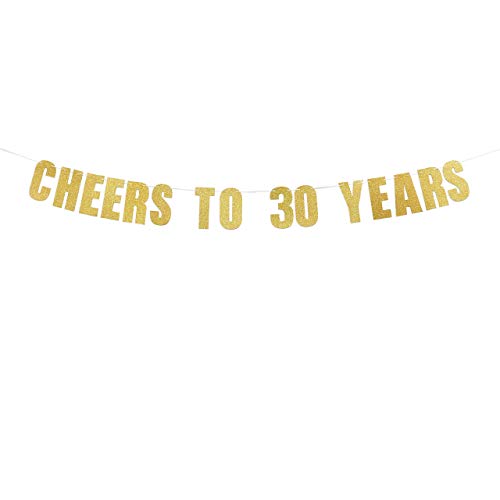 30th Birthday Decoration Bundle - Cheers & Beers to 30 Years Coozies and Cheers to 30 Years Birthday Banner