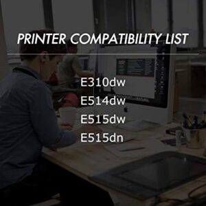 (Pack of 2) GTS Compatible for E515DR Drum Unit (Drum for E310 E515 E514 Toner Cartridge) Replacement for Dell E310dw E514dw E515dw E515dn Printer