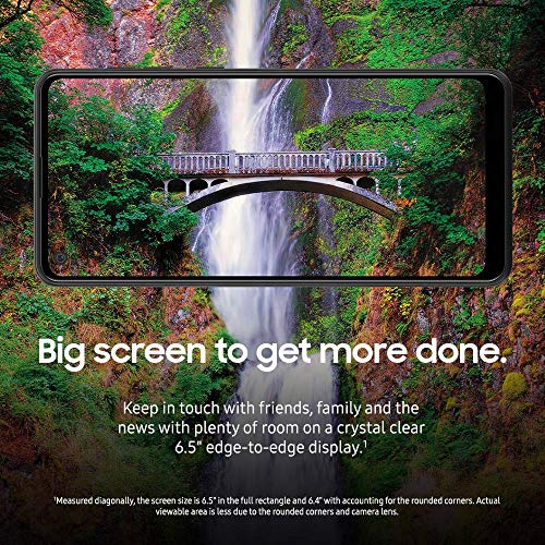 SAMSUNG Galaxy A21 LTE Verizon | 6.5" Screen | 32GB of Storage | Long Lasting Battery | Single SIM | 2020 Model | US Version | Black - (SM-A215UZKAVZW) (Renewed)