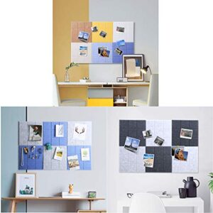 Wall decoration Self-Adhesive Wall Stickers Message Board X6, DIY Felt Small Square Bulletin Board, Children's Protective