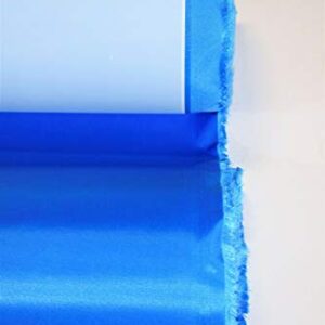 USA Fabric Store Process Blue Adhesive Poly Pro Twill Jersey Sportswear Apparel Applique Craft Fabric 50" Wide by The Yard