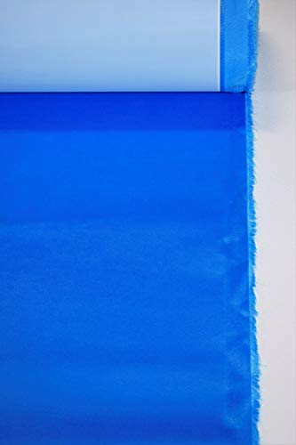 USA Fabric Store Process Blue Adhesive Poly Pro Twill Jersey Sportswear Apparel Applique Craft Fabric 50" Wide by The Yard