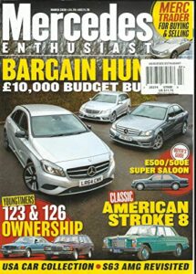mercedes enthusiast magazine, classics american stroke-8 march, 2020 issue,221