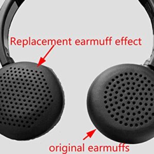 Maintenance Substitute Ear Pads Compatible with JVC HA-S20BT AHT-S28BT HA-S22W HA-S23W HA-S24W Headset Replacement Cushion (Black)