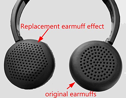 Maintenance Substitute Ear Pads Compatible with JVC HA-S20BT AHT-S28BT HA-S22W HA-S23W HA-S24W Headset Replacement Cushion (Black)