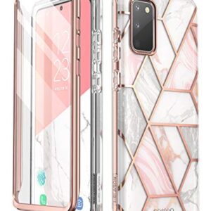 i-Blason Cosmo Series Designed for Samsung Galaxy S20 FE 5G Case (2020 Release), [Built-in Screen Protector] Slim Stylish Protective Case (Marble)