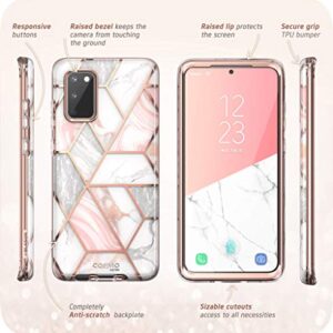 i-Blason Cosmo Series Designed for Samsung Galaxy S20 FE 5G Case (2020 Release), [Built-in Screen Protector] Slim Stylish Protective Case (Marble)