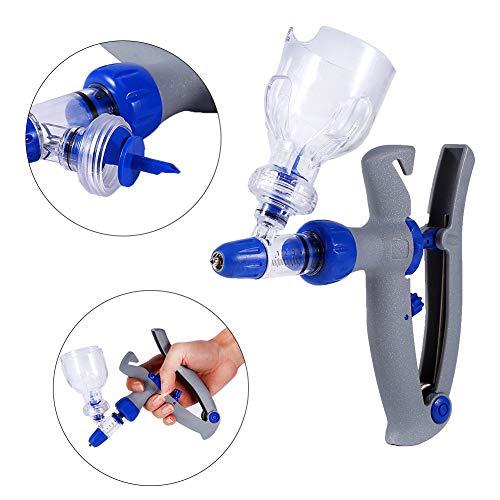 5ml Veterinary Injector Adjustable and Continuous Automatic Self Refill Syringe for Livestock Cattle Chicken Sheep Pig