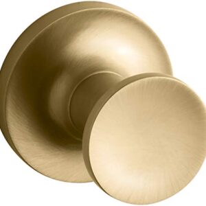 Kohler K-14443-2MB Purist Robe Hook, Vibrant Brushed Moderne Brass