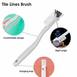 JIANYI Kitchen Scrub Brush, Right Angle Bottle Bathroom Brush for Sink Household Pot Pan Edge Corners Tile Lines Deep Cleaning with Stiff Bristles Ideas