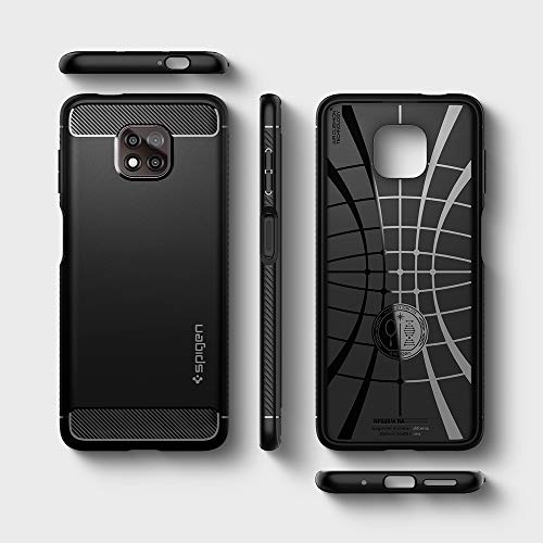 Spigen Rugged Armor Designed for Moto G Power (2021) Case [NOT Compatible with Moto G Power (2020)] - Matte Black