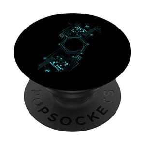 tech nerd computer geek - computer circuit engineer gifts popsockets popgrip: swappable grip for phones & tablets