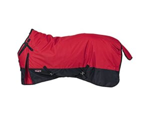 tough-1 1 600d turnout blanket with snuggit neck red 81