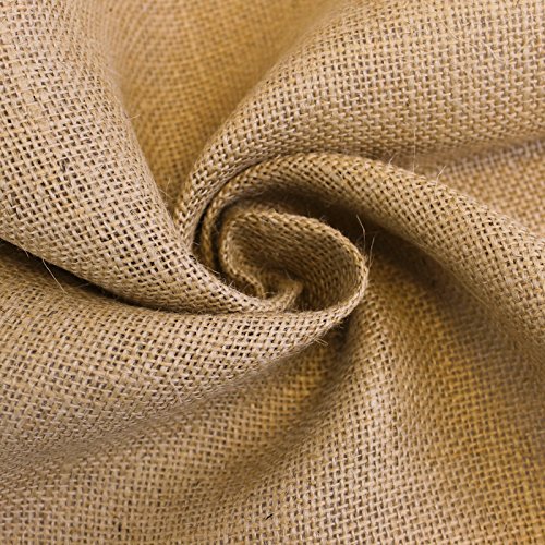 Stylish FABRIC 60 inch x 5 Yard Natural Brown Burlap Fabric Roll-Sewing Crafts Draping Decorations Supplies