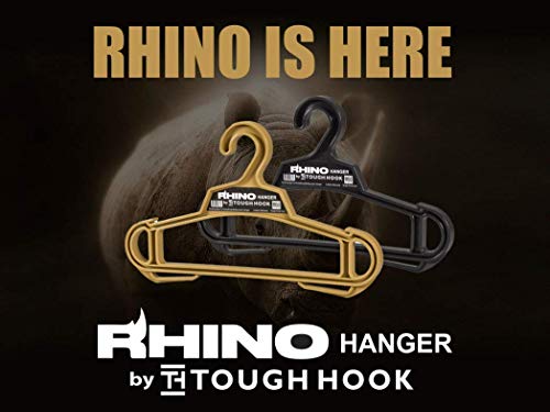 Rhino Hanger | The Everyday for Everything Hanger |USA Made | 200 lb Load Capacity | Premium Military Grade X-Large Heavy Duty Standard Hanger | Unbreakable Multipurpose | Suit Hangers