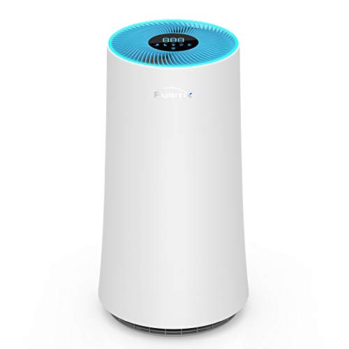 PURITIX Air Purifier with True HEPA, 23dB Quiet Desktop Home Air Purifiers with Timer, Child Lock for Smoke, Pet Dander