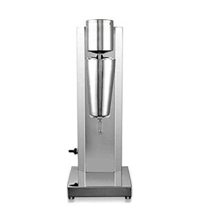 Milkshake Maker Machine Commercial Milk Shake Maker Mixer, Milkshake Machine Electric Drink Mixer, Single Head Milkshake Blender Stainless Steel Two-Speed 110V 180W 18000rmp (US Plug)