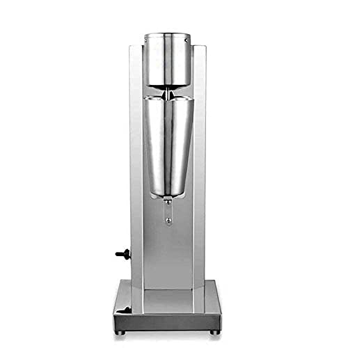 Milkshake Maker Machine Commercial Milk Shake Maker Mixer, Milkshake Machine Electric Drink Mixer, Single Head Milkshake Blender Stainless Steel Two-Speed 110V 180W 18000rmp (US Plug)