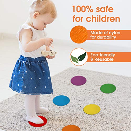 Carpet Spot Classroom Spot Markers | Carpet Spots Ideal for Elementary Circle Time | 5 Inch Spot Carpets | 30 Pieces of Carpet Spots for Classroom