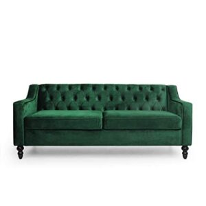 christopher knight home knouff sofas, emerald + dark brown