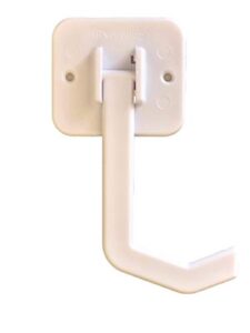 comfort axis under cabinet banana hook hanger, white, 1 pack