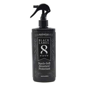 pinnacle black label suede-soft alcantara protectant, 8 oz. spray bottle, automotive micro-suede & alcantara spill & stain protectant, clear finish, pbl-275