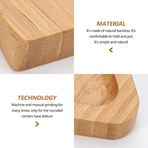 PRETYZOOM Wooden Appetizer Tray Christmas Tree Shaped Sushi Serving Tray Japanese Sashimi Plate Snack Dessert Candy Dish for Restaurant Home (11"x7.86")