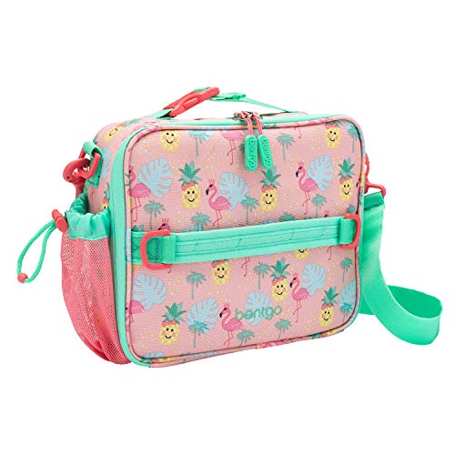 Bentgo Prints Insulated Lunch Bag Set With Kids Bento-Style Lunch Box (Tropical)