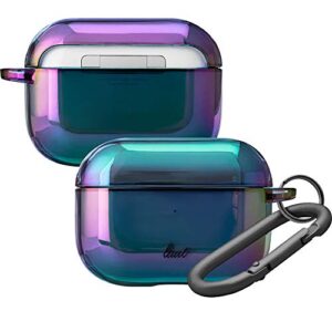laut - holo case for airpods pro |iridescent finish | anti scratch | carabiner included • midnight