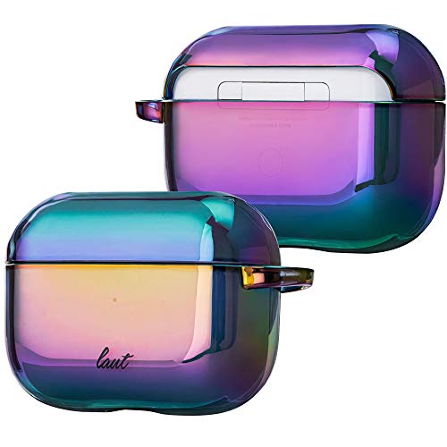 LAUT - Holo case for AirPods Pro |Iridescent Finish | Anti Scratch | Carabiner Included • Midnight