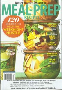 meal-prep recipes magazine, 120 recipes to help the weeknight special, 2020
