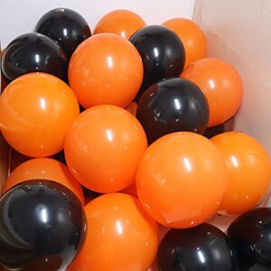 100 Pack Orange Balloons 12 Inch Round Helium Pearl Balloons for Wedding Birthday Christmas Halloween Party Decoration (Orange)