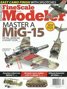 fine scale modeler magazine, master a mig-15 april, 2020 vol. 38 issue # 4