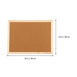 Practical Photo Wall Board Bulletin Board Message Boards Wooden Notice Board Photography Background Wall Props for Home Office (Light Brown)