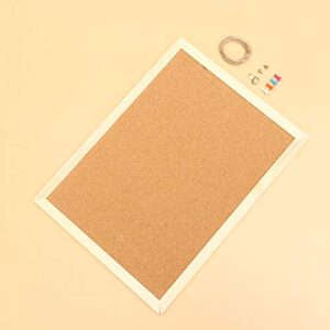 Practical Photo Wall Board Bulletin Board Message Boards Wooden Notice Board Photography Background Wall Props for Home Office (Light Brown)