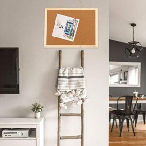 Practical Photo Wall Board Bulletin Board Message Boards Wooden Notice Board Photography Background Wall Props for Home Office (Light Brown)