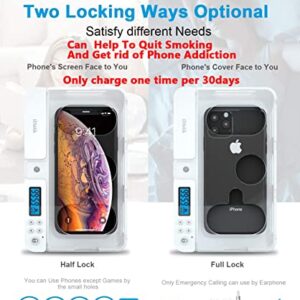 iDiskk Phone Jail Lock Box with Timer, iPhone Timer LockBox for Android Sumsung/Google/iPhone 14/13/13 pro/12/11/X/XR/XS/8/ Cell Phone Jail Lockbox for Kids/Students/Parents to get More Focused