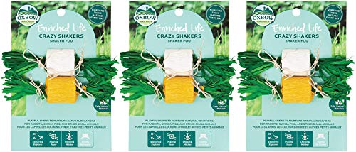 Oxbow Animal Health 6 Pack of Crazy Shakers Small Animal Chew Toys