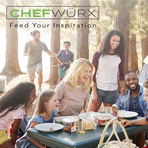 Chefwurx Pre-Cut Vacuum Sealer Bags – 300 Pint Bags for Food Saver – BPA-Free Vacuum Seal Bags, Microwave, Freezer and Boil Safe, Compatible with Most Vacuum Seal Machines (6” x 10”)