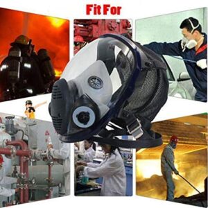 15in 1 Reusable Full Face Respirator Widely Used in Paint Sprayer, Chemical,Woodworking,Dust Protector