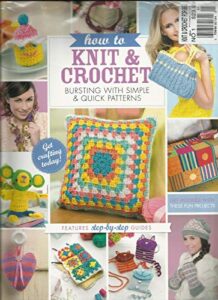 how to knit & crochet bursting with simple & quick patterns, free gift missing