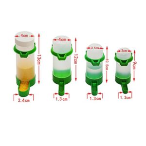 Scicalife 10PCS Bird Water Dispenser for Cage - Birds Feeder Drinker Waterer Clip with Automatic Drinking Water Sprinkler Proof Bird Cup for Parrots Budgie Cockatiel Lovebirds L