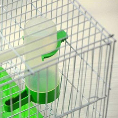 Scicalife 10PCS Bird Water Dispenser for Cage - Birds Feeder Drinker Waterer Clip with Automatic Drinking Water Sprinkler Proof Bird Cup for Parrots Budgie Cockatiel Lovebirds L