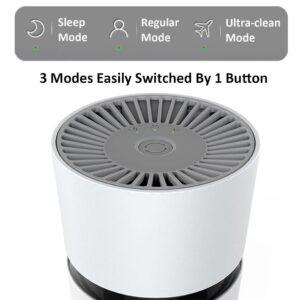 MICPANG Air Purifiers for Bedroom Mini Desktop Air Purifier for Home HEPA Air Purifier with True Air Filters Car Air Purifier Low Noise Portable Air Purifier USB Air Cleaner