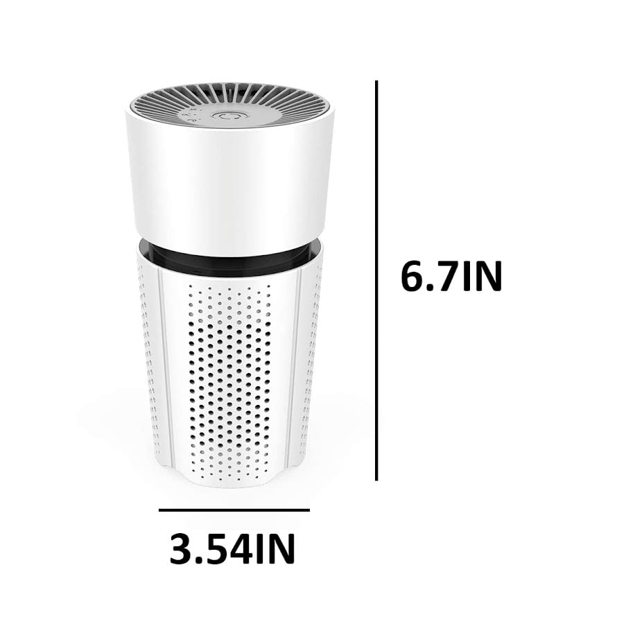 MICPANG Air Purifiers for Bedroom Mini Desktop Air Purifier for Home HEPA Air Purifier with True Air Filters Car Air Purifier Low Noise Portable Air Purifier USB Air Cleaner