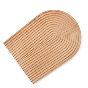 decorative wood charcuterie board, wooden serving board, kitchen shelf decor (oval)