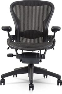 classic herman miller aeron chair size b renewed by chairorama, aluminum