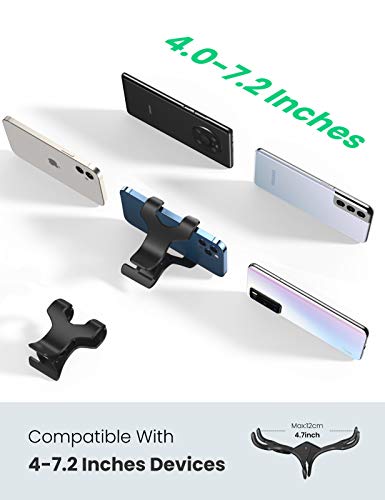 UGREEN Gooseneck Clip Phone Holder for Bed Desk Cell Phone Mount Flexible Lazy Long Arm Clamp Headboard Hand Free Overhead Video Recording Compatible with iPhone Pro Max Samsung Galaxy Ultra, 3.0 ft